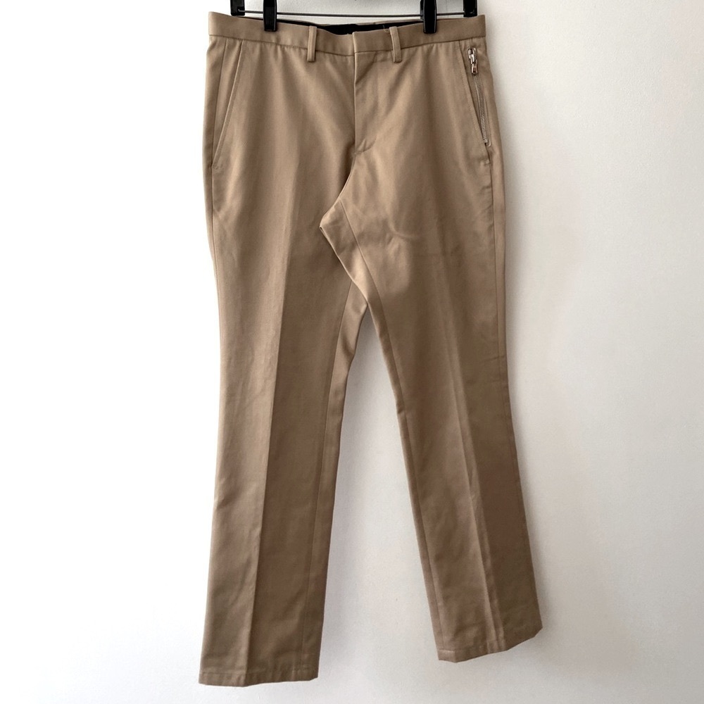 Jun Hashimoto Tan/Beige/Taupe low waist Cropped Chino/Khakis/Trousers/Pants 31‌‍